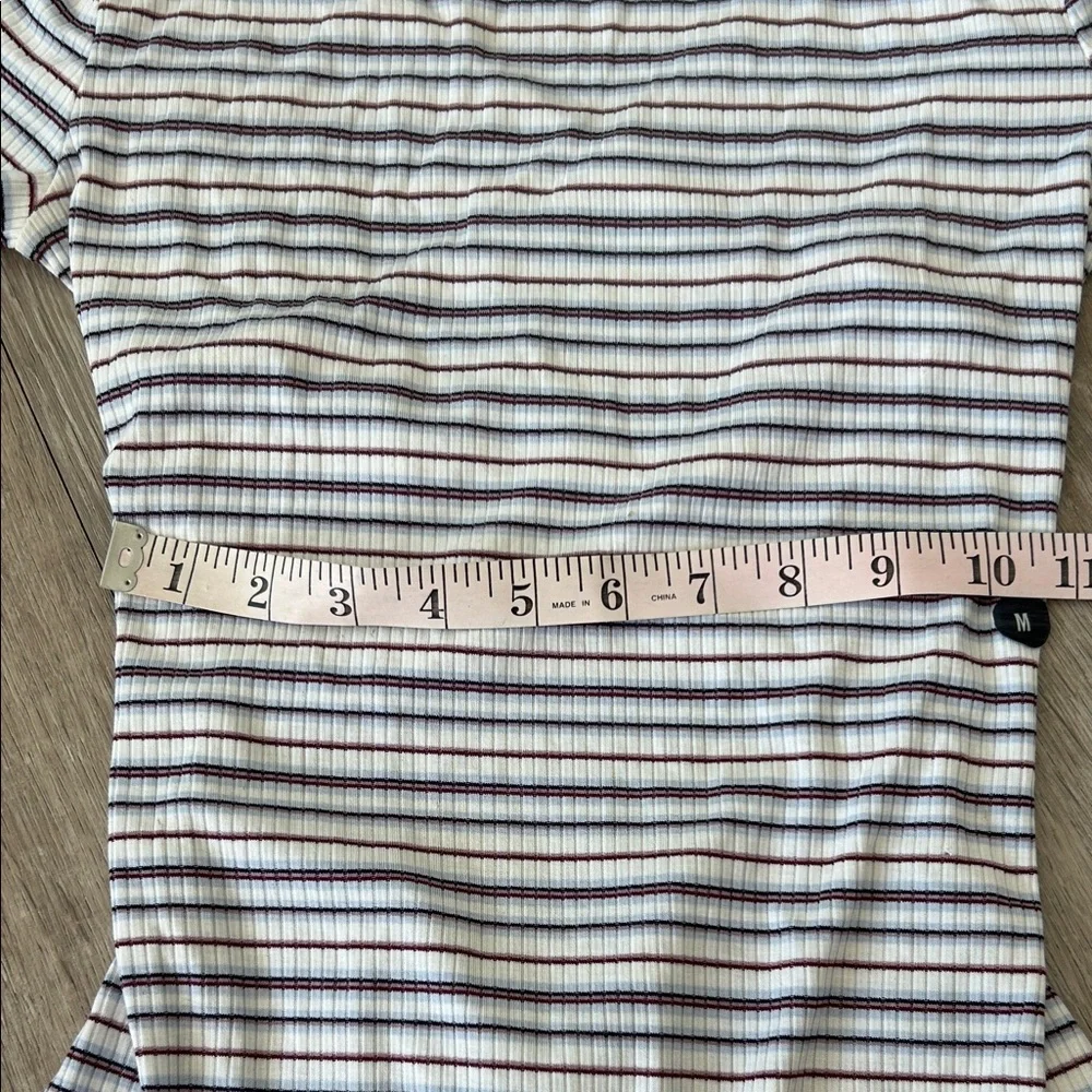 Striped Crisscross open Back Bodysuit - Picture 4 of 10